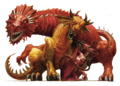 Spitting drakes (with rage drake and pseudodragon). 4e Monster Vault, art by Zoltan Boros & Gaborszikazai